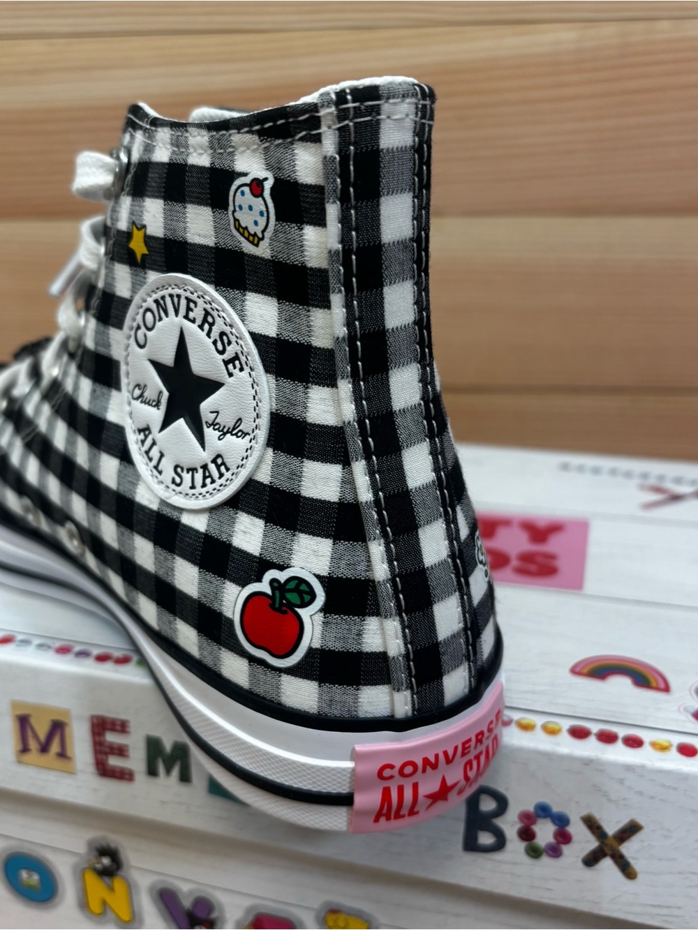 Converse CTAS HI All Star Hello Kitty High Top Canvas Sneaker Black Womans 8 - Picture 6 of 8